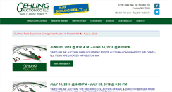 Desktop Screenshot of gehlingauction.com