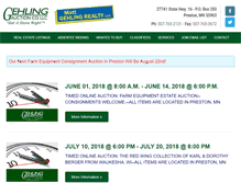 Tablet Screenshot of gehlingauction.com